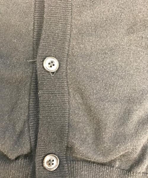 Maison Margiela（メゾンマルジェラ）Maison Margiela (メゾンマルジェラ) Builted In Flocking Sleeve Knit Cardigan ブラック サイズ:Lの古着・服飾アイテム