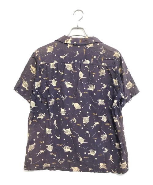ARROW（アロー）ARROW (アロー) レーヨンハワイアンシャツ ネイビー サイズ:MLの古着・服飾アイテム