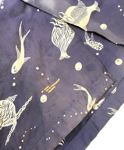 ARROW（アロー）ARROW (アロー) レーヨンハワイアンシャツ ネイビー サイズ:MLの古着・服飾アイテム