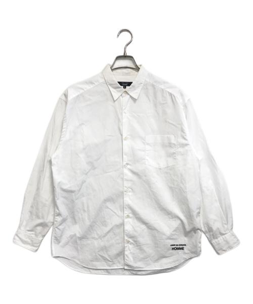 COMME des GARCONS HOMME（コムデギャルソン オム）COMME des GARCONS HOMME (コムデギャルソン オム) 綿ブロードシャツ ホワイト サイズ:Sの古着・服飾アイテム