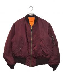 ALPHA（アルファ）の古着「MA-1ジャケット」｜ボルドー