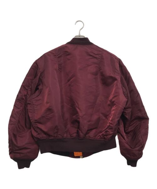 ALPHA（アルファ）ALPHA (アルファ) MA-1ジャケット ボルドー サイズ:XLの古着・服飾アイテム
