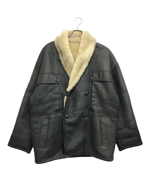 GIVENCHY GENTLEMAN（ジバンシィ ジェントルマン）GIVENCHY GENTLEMAN (ジバンシィ ジェントルマン) ムートンコート グレー サイズ:50の古着・服飾アイテム