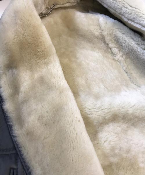 GIVENCHY GENTLEMAN（ジバンシィ ジェントルマン）GIVENCHY GENTLEMAN (ジバンシィ ジェントルマン) ムートンコート グレー サイズ:50の古着・服飾アイテム