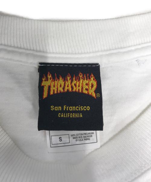 THRASHER（スラッシャー）THRASHER (スラッシャー) プリントTシャツ ホワイト サイズ:Sの古着・服飾アイテム