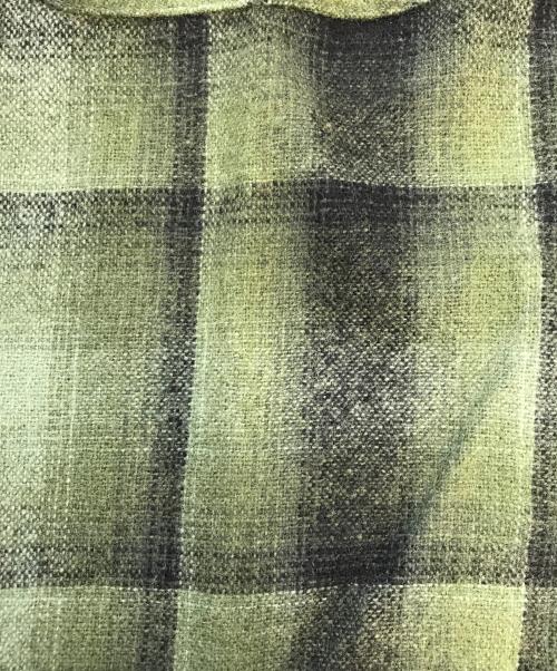 Cascade（キャスケイド）Cascade (キャスケイド) オンブレウールシャツ グリーン サイズ:Mediumの古着・服飾アイテム