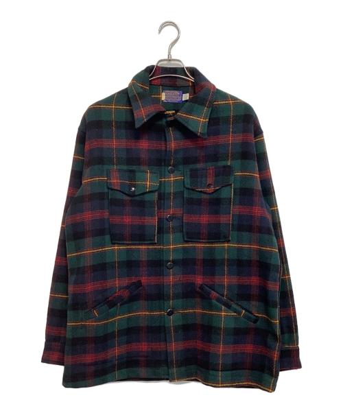PENDLETON（ペンドルトン）PENDLETON (ペンドルトン) ウールCPOジャケット グリーン サイズ:Mの古着・服飾アイテム