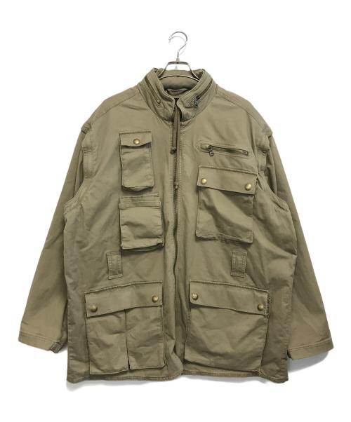 BANANA REPUBLIC（バナナリパブリック）BANANA REPUBLIC (バナナリパブリック) マルチポケット袖着脱ジャケット カーキ サイズ:XLの古着・服飾アイテム
