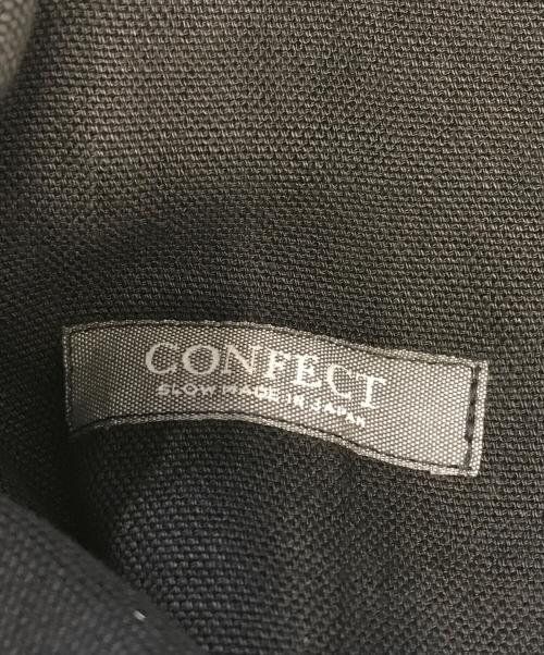 confect（コンフェクト）confect (コンフェクト) リネンダック ガーデナーパンツ ブラック サイズ:4の古着・服飾アイテム