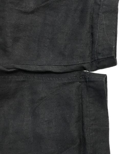 confect（コンフェクト）confect (コンフェクト) リネンダック ガーデナーパンツ ブラック サイズ:4の古着・服飾アイテム
