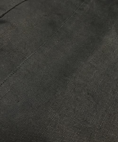 confect（コンフェクト）confect (コンフェクト) リネンダック ガーデナーパンツ ブラック サイズ:4の古着・服飾アイテム