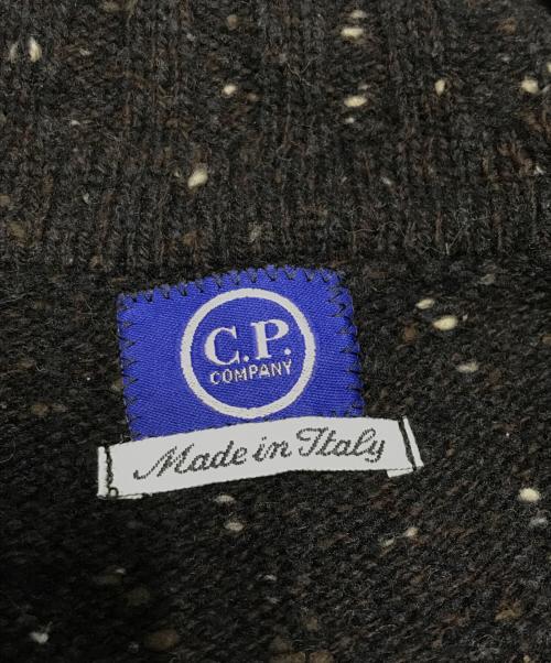 C.P COMPANY（シーピーカンパニー）C.P COMPANY (シーピーカンパニー) ネップ混ハーフジップニット ブラック サイズ:3の古着・服飾アイテム