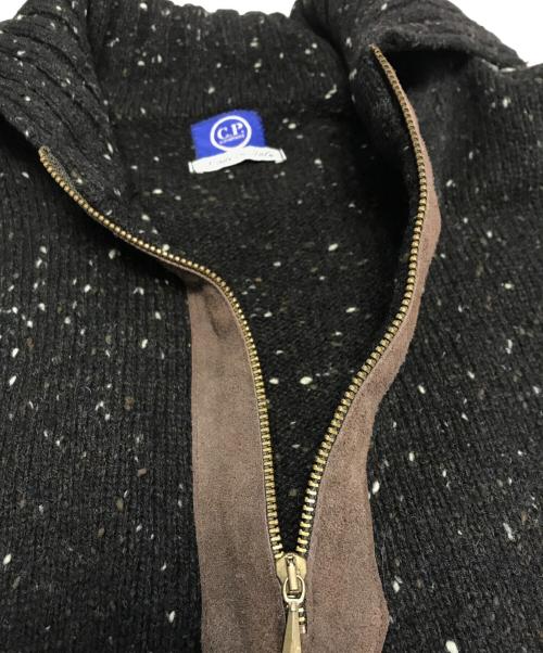C.P COMPANY（シーピーカンパニー）C.P COMPANY (シーピーカンパニー) ネップ混ハーフジップニット ブラック サイズ:3の古着・服飾アイテム