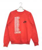 FRUIT OF THE LOOM×NIKEフルーツオブザルーム×ナイキ）の古着「プリントスウェット」｜レッド