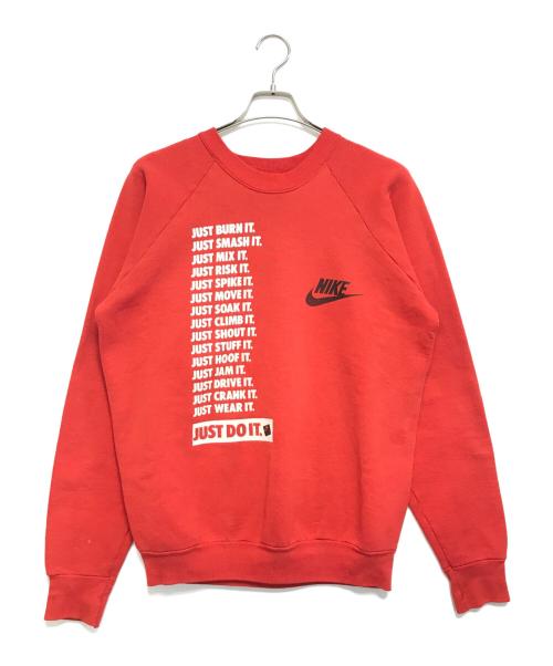 FRUIT OF THE LOOM（フルーツオブザルーム）FRUIT OF THE LOOM (フルーツオブザルーム) NIKE (ナイキ) プリントスウェット レッド サイズ:XLの古着・服飾アイテム