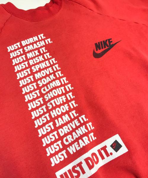 FRUIT OF THE LOOM（フルーツオブザルーム）FRUIT OF THE LOOM (フルーツオブザルーム) NIKE (ナイキ) プリントスウェット レッド サイズ:XLの古着・服飾アイテム