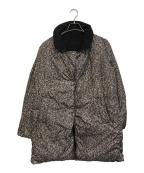 MM6エムエムシックス）の古着「リバーシブル転写プリント中綿コート」｜ブラック