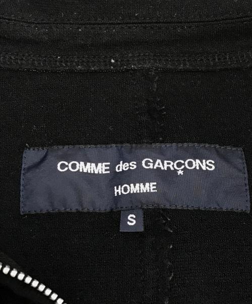COMME des GARCONS HOMME（コムデギャルソン オム）COMME des GARCONS HOMME (コムデギャルソン オム) インサイドアウト ニットジャケット ブラック サイズ:Sの古着・服飾アイテム