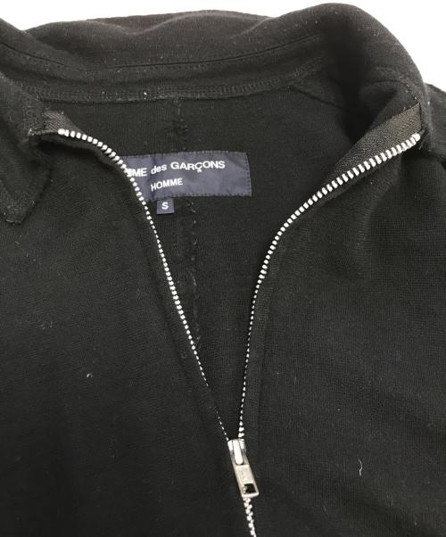 COMME des GARCONS HOMME（コムデギャルソン オム）COMME des GARCONS HOMME (コムデギャルソン オム) インサイドアウト ニットジャケット ブラック サイズ:Sの古着・服飾アイテム