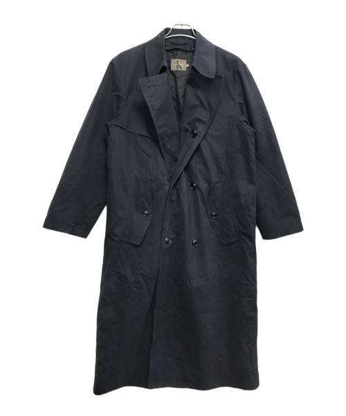 Calvin Klein（カルバンクライン）Calvin Klein (カルバンクライン) トレンチコート ブラック サイズ:38の古着・服飾アイテム