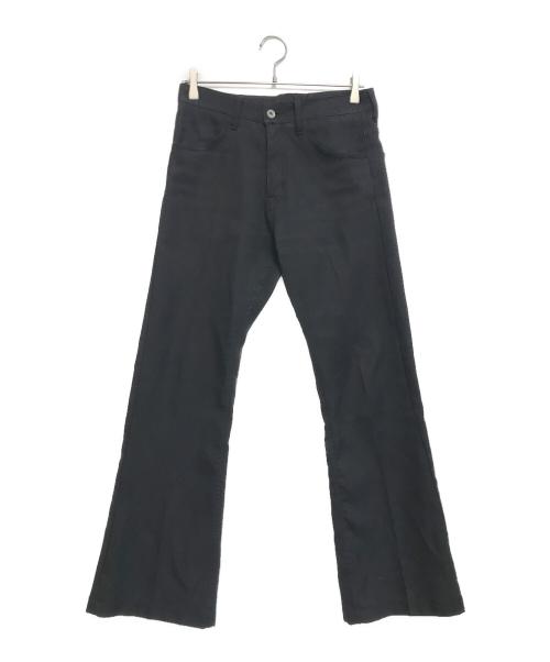 DAIRIKU（ダイリク）DAIRIKU (ダイリク) Straight Flasher Pressed Pants ブラック サイズ:27inchの古着・服飾アイテム