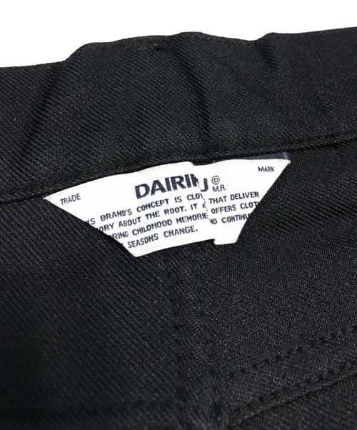 DAIRIKU（ダイリク）DAIRIKU (ダイリク) Straight Flasher Pressed Pants ブラック サイズ:27inchの古着・服飾アイテム