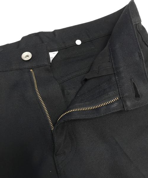 DAIRIKU（ダイリク）DAIRIKU (ダイリク) Straight Flasher Pressed Pants ブラック サイズ:27inchの古着・服飾アイテム