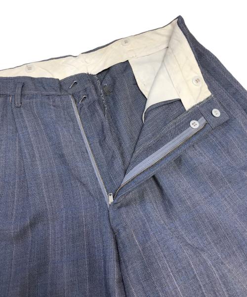 VINTAGE（ヴィンテージ）VINTAGE (ヴィンテージ) ストライプワイドスラックス グレー サイズ:表記なしの古着・服飾アイテム