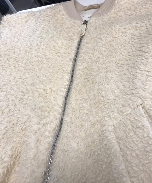 UNFIL（アンフィル）UNFIL (アンフィル) ボアボンバージャケット ベージュの古着・服飾アイテム