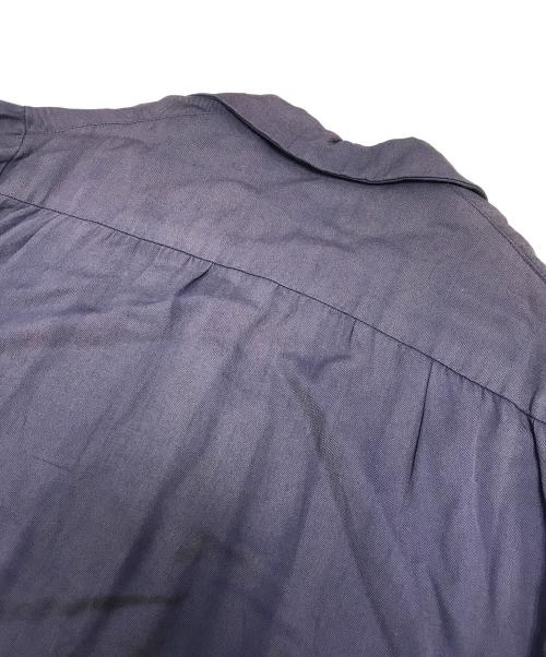 VINTAGE（ヴィンテージ）VINTAGE (ヴィンテージ) レーヨンギャバシャツジャケット ネイビー サイズ:表記なしの古着・服飾アイテム