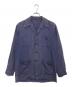 VINTAGE（ヴィンテージ）の古着「レーヨンギャバシャツジャケット」｜ネイビー