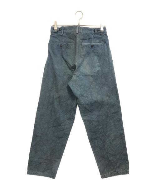 stussy（ステューシー）stussy (ステューシー) CANVAS VOLUME PLEATED TROUSER ブルー サイズ:28の古着・服飾アイテム