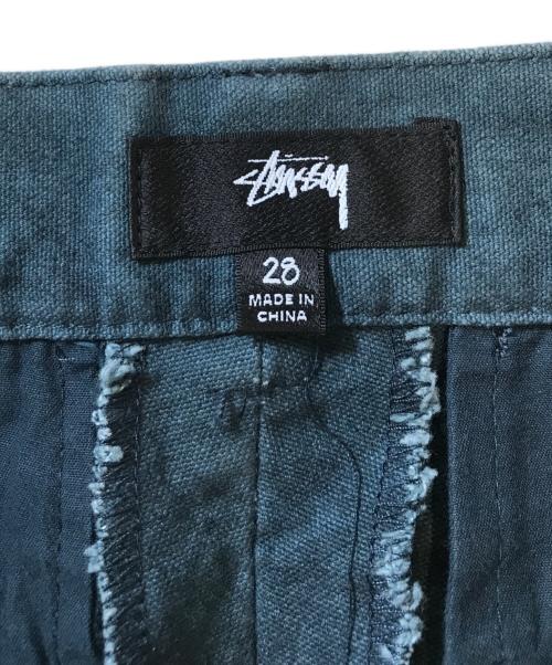 stussy（ステューシー）stussy (ステューシー) CANVAS VOLUME PLEATED TROUSER ブルー サイズ:28の古着・服飾アイテム