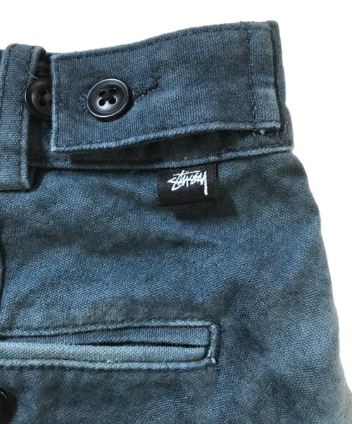 stussy（ステューシー）stussy (ステューシー) CANVAS VOLUME PLEATED TROUSER ブルー サイズ:28の古着・服飾アイテム