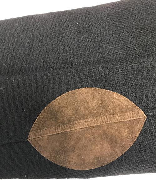 POLO RALPH LAUREN（ポロ・ラルフローレン）POLO RALPH LAUREN (ポロ・ラルフローレン) エルボパッチドライバーズニット ブラック サイズ:Mの古着・服飾アイテム