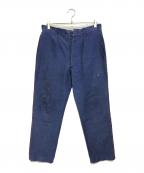 VINTAGEヴィンテージ）の古着「ファイヤーマンモールスキンパンツ」｜ブルー