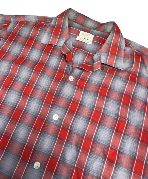 jayson（ジェイソン）jayson (ジェイソン) オープンカラーチェックシャツ レッド サイズ:Lの古着・服飾アイテム