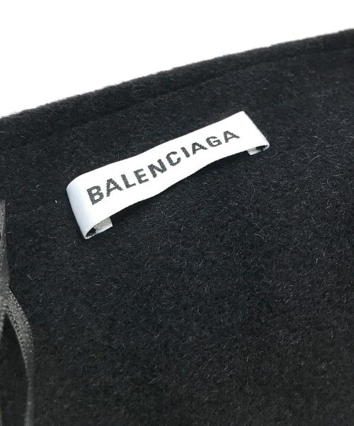 BALENCIAGA（バレンシアガ）BALENCIAGA (バレンシアガ) ウールフリンジ巻きスカート ブラック サイズ:34の古着・服飾アイテム