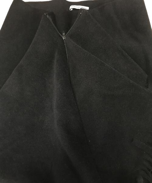 BALENCIAGA（バレンシアガ）BALENCIAGA (バレンシアガ) ウールフリンジ巻きスカート ブラック サイズ:34の古着・服飾アイテム