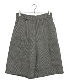 JIL SANDER（ジルサンダー）の古着「グレンチェックハーフパンツ」｜ホワイト×ブラック