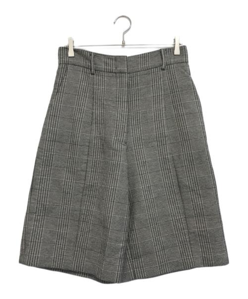 JIL SANDER（ジルサンダー）JIL SANDER (ジルサンダー) グレンチェックハーフパンツ ホワイト×ブラック サイズ:36の古着・服飾アイテム