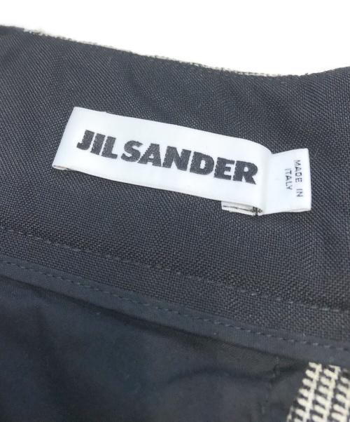 JIL SANDER（ジルサンダー）JIL SANDER (ジルサンダー) グレンチェックハーフパンツ ホワイト×ブラック サイズ:36の古着・服飾アイテム