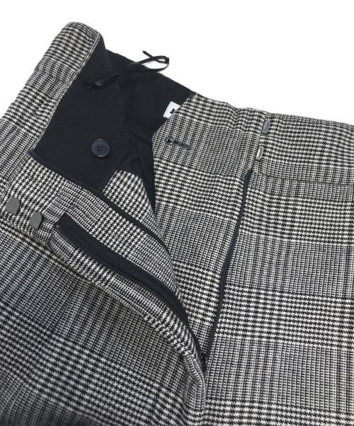 JIL SANDER（ジルサンダー）JIL SANDER (ジルサンダー) グレンチェックハーフパンツ ホワイト×ブラック サイズ:36の古着・服飾アイテム