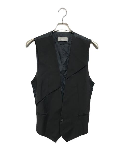 DIOR HOMME（ディオール オム）Dior Homme (ディオール オム) スラッシュジレベスト ブラック サイズ:44の古着・服飾アイテム