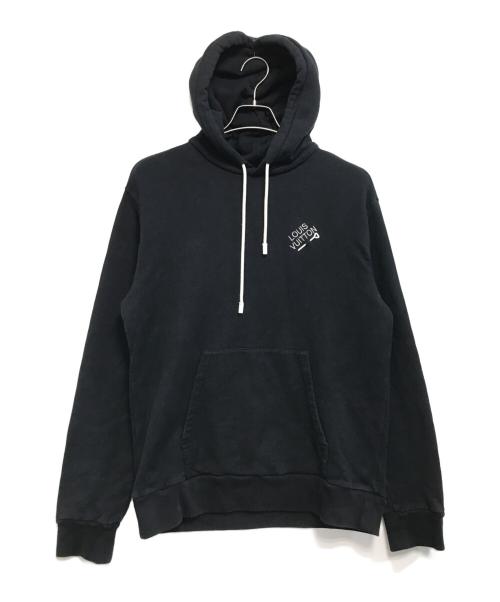LOUIS VUITTON（ルイ ヴィトン）LOUIS VUITTON (ルイ ヴィトン) シグネチャーロゴパーカー ブラック サイズ:Mの古着・服飾アイテム