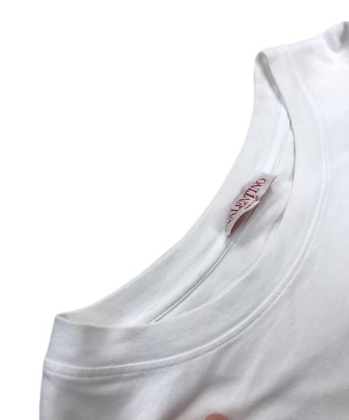 VALENTINO（ヴァレンティノ）VALENTINO (ヴァレンティノ) エンボスロゴTシャツ ホワイト サイズ:Lの古着・服飾アイテム