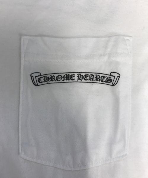 CHROME HEARTS（クロムハーツ）CHROME HEARTS (クロムハーツ) CHプラスクロスプリント ポケット Tシャツ ホワイト サイズ:MEDIUMの古着・服飾アイテム