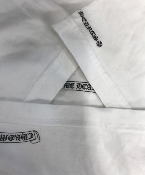 CHROME HEARTS（クロムハーツ）CHROME HEARTS (クロムハーツ) CHプラスクロスプリント ポケット Tシャツ ホワイト サイズ:MEDIUMの古着・服飾アイテム