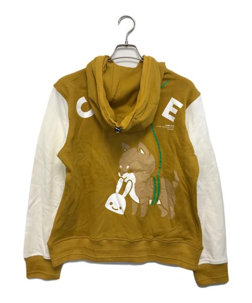 CUNE（キューン）CUNE (キューン) 裏毛のフードスタジャン イエロー サイズ:2の古着・服飾アイテム