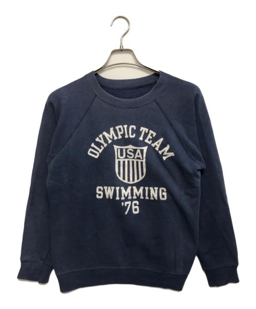 VINTAGE（ヴィンテージ）VINTAGE (ヴィンテージ) ラグランスウェット ネイビー サイズ:不明の古着・服飾アイテム